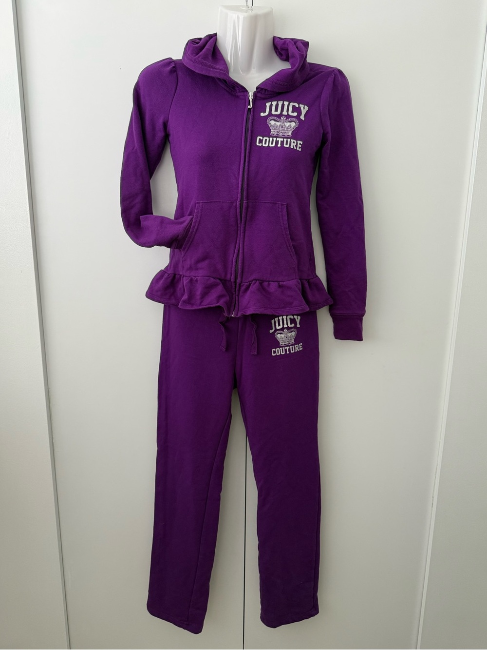 Cool Purple Juicy Couture 2 Piece Set Kids Large, 10-12